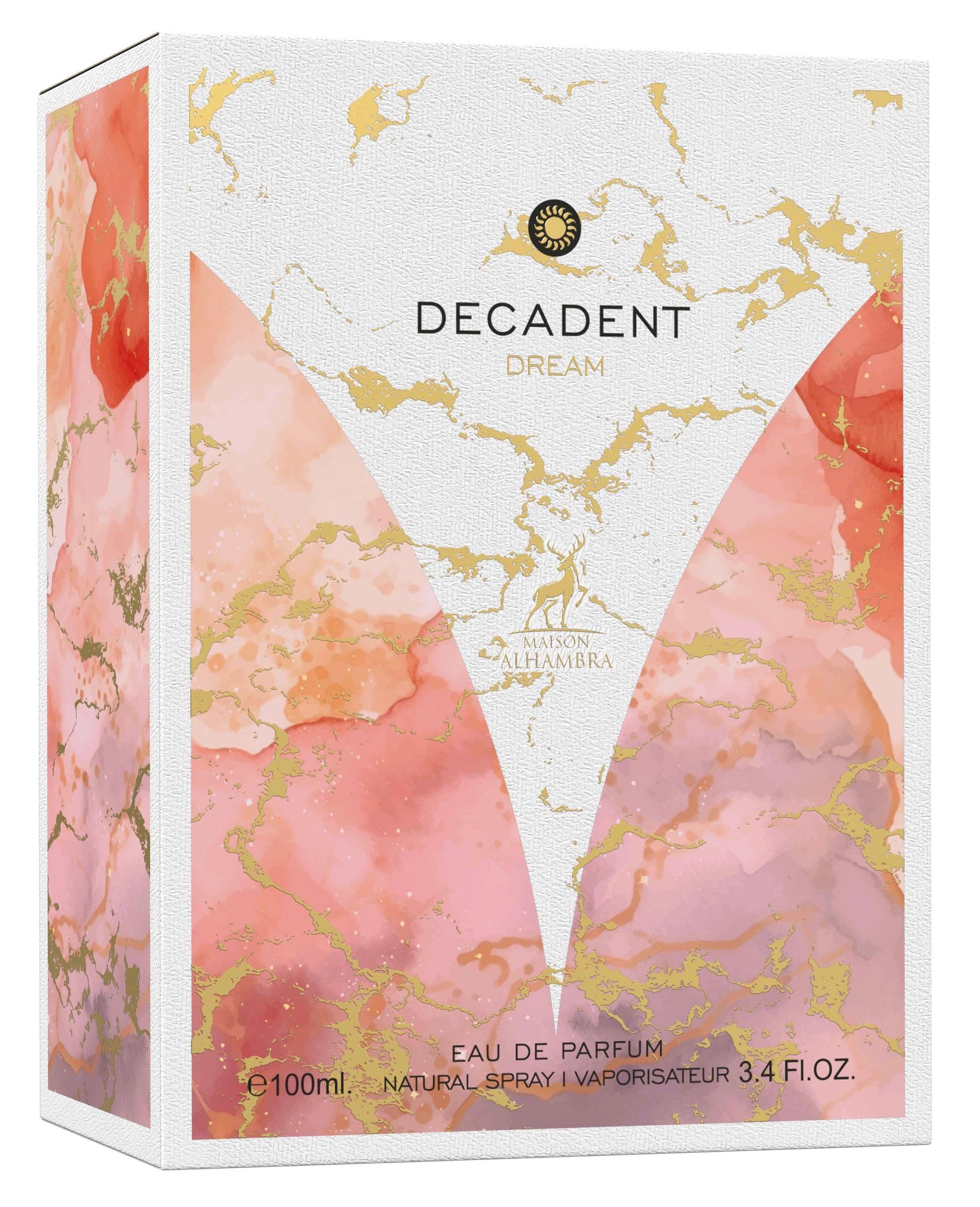 Maison Alhambra Decadent Dream Eau de Parfum Spray - 100 ml | Unisex Sweet Floral with Warm Resinous Depth