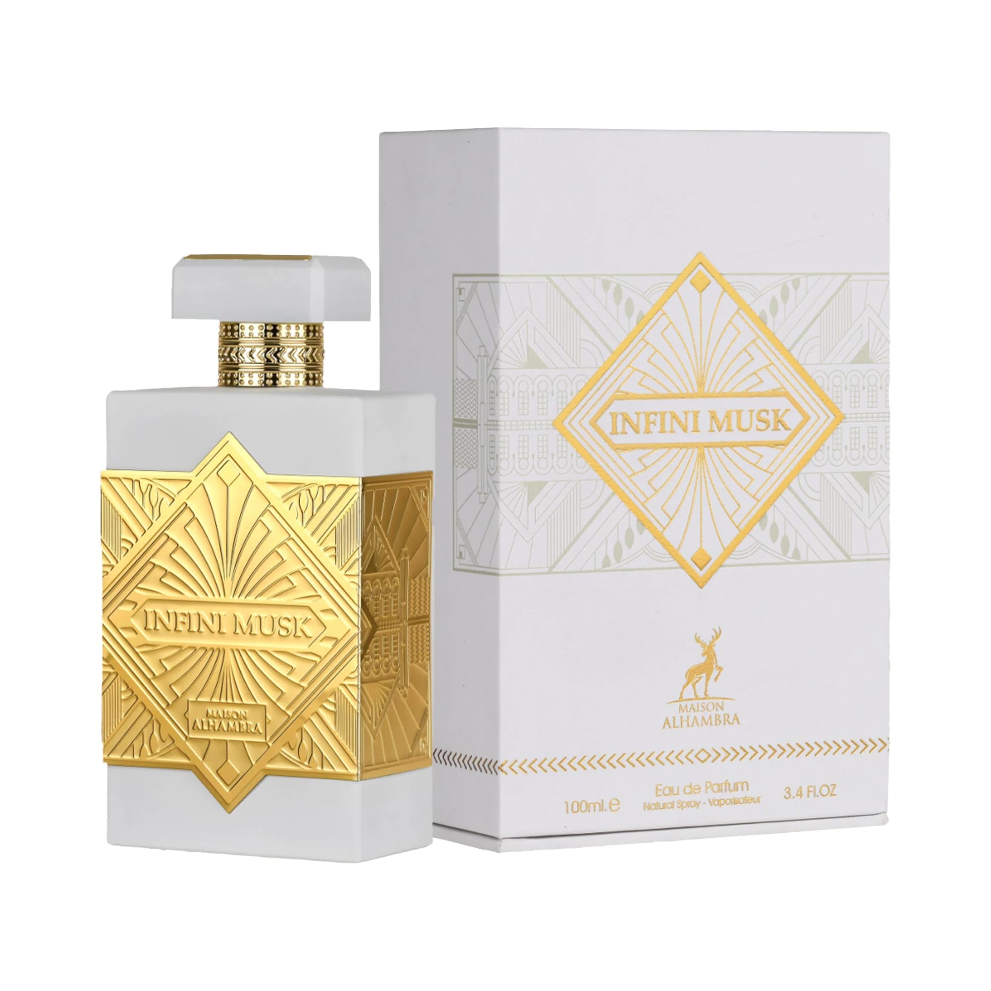 Infini Musk by Maison Alhambra for Men – 3.4 oz EDP Spray