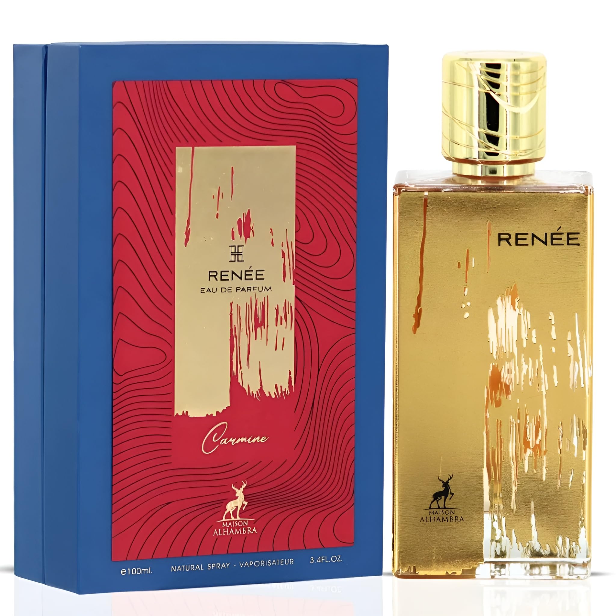 Maison Alhambra Renee Carmine Eau de Parfum – Floral, Woody, Powdery, Musky Unisex Scent (100 ml)