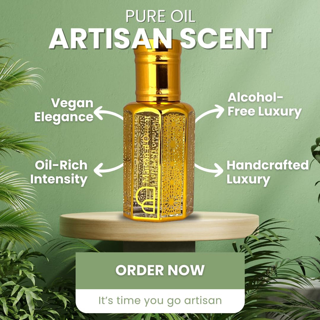 Maison d'Orient Sands 12mL Perfume Oil for Men – Alcohol-Free, Long-Lasting Attar-Style Cologne