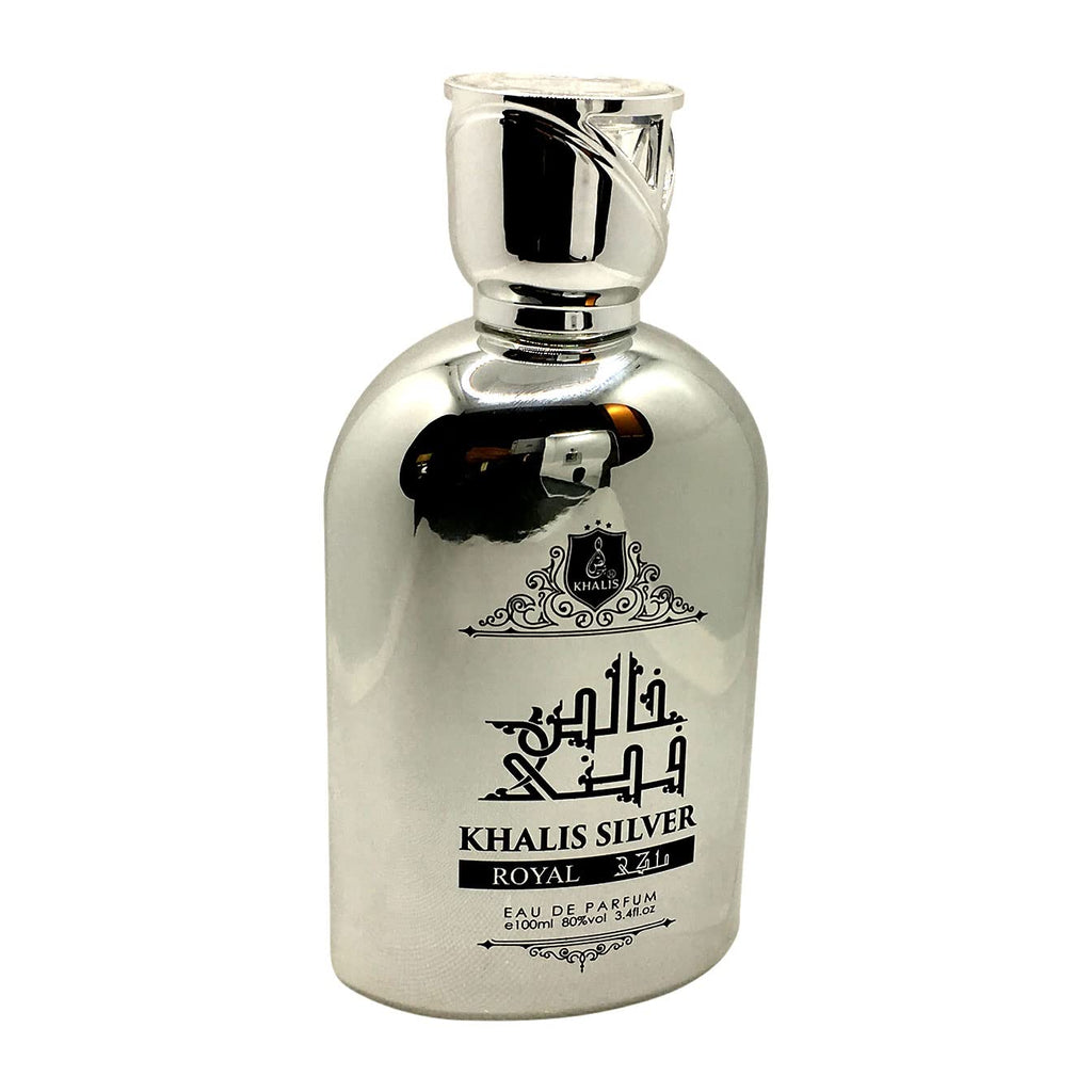 Maison d'Orient Silver Royal Eau de Parfum 3.4 oz – Unisex Oriental Leather with Bergamot & Saffron