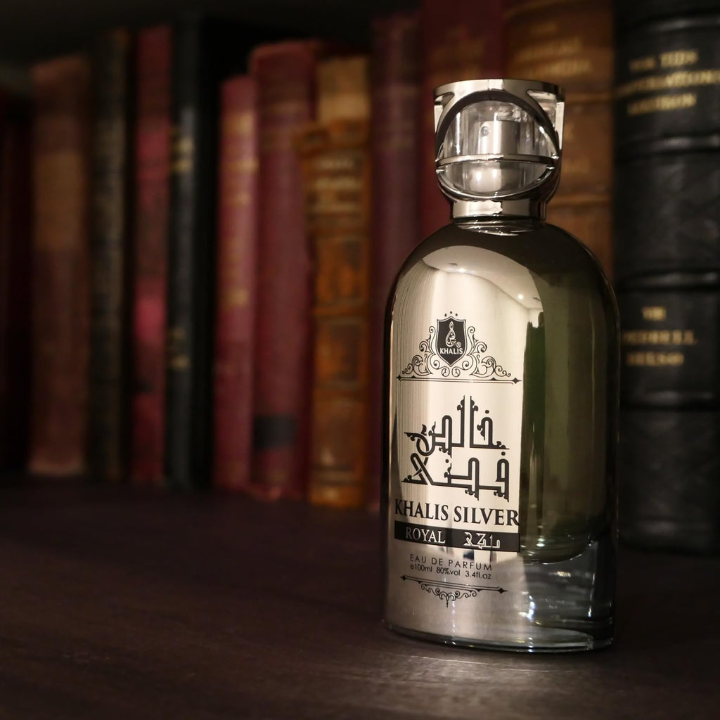 Maison d'Orient Silver Royal Eau de Parfum 3.4 oz – Unisex Oriental Leather with Bergamot & Saffron