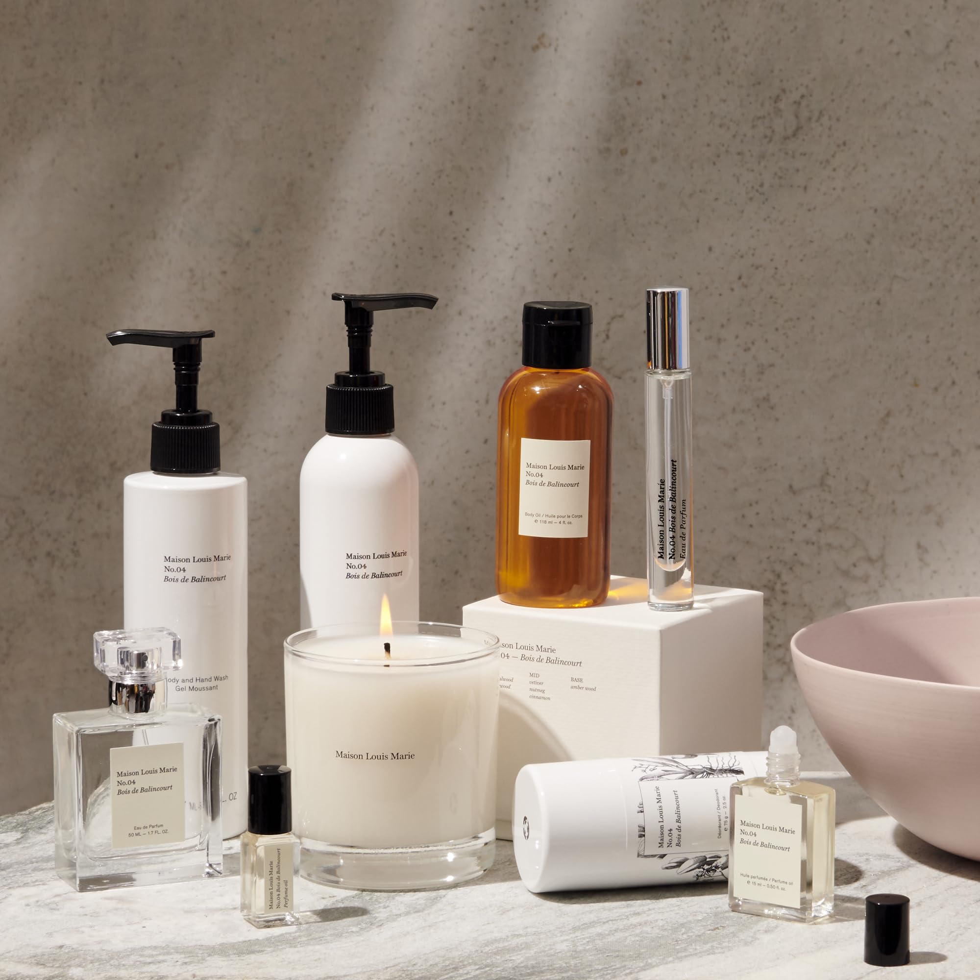 Maison Louis Marie No.04 Bois de Balincourt 3-Piece Gift Set | Clean Beauty + Non-Toxic Fragrance
