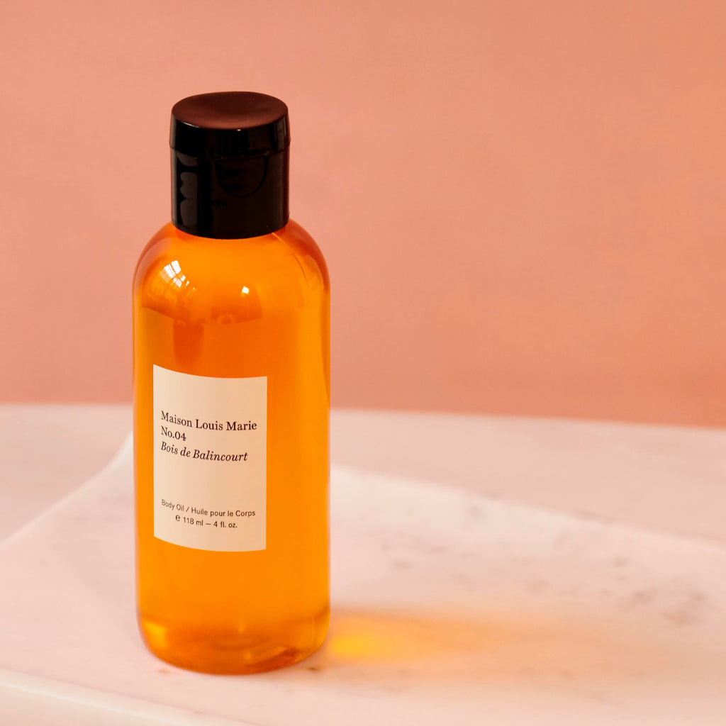 Maison Louis Marie No.04 Bois de Balincourt Natural Body Oil – Luxury Clean Beauty, Non-Toxic Fragrance (4 fl oz / 118 ml)