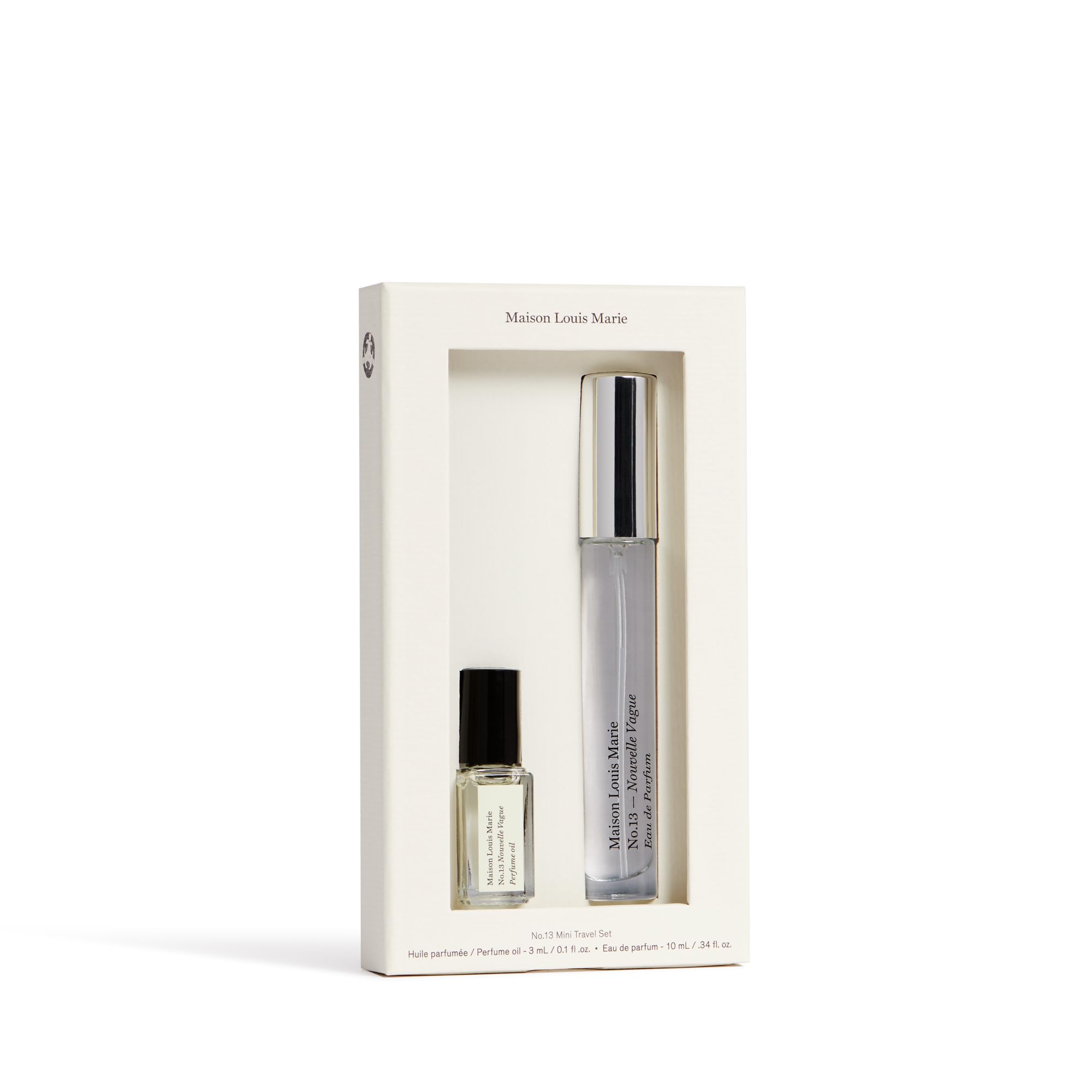 Maison Louis Marie No.13 Nouvelle Vague 2-Piece Mini Travel Set – Luxury Clean Beauty & Non-Toxic Fragrance