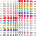 Maitys 720-Piece 30-Set Medium Square Ballerina Press-On Nails – Glossy Solid Colors