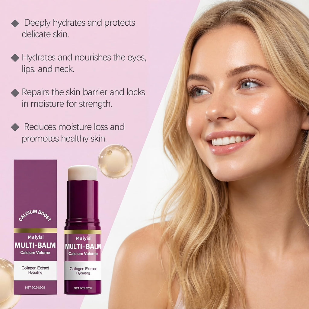 Maiyisi Calcium Volume Multi Balm Stick – Hydration, Firming & Anti-Wrinkle for Face & Eyes