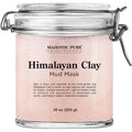 Majestic Pure Himalayan Clay Mud Mask – Exfoliating Face & Body, Pore Refining, 10 oz