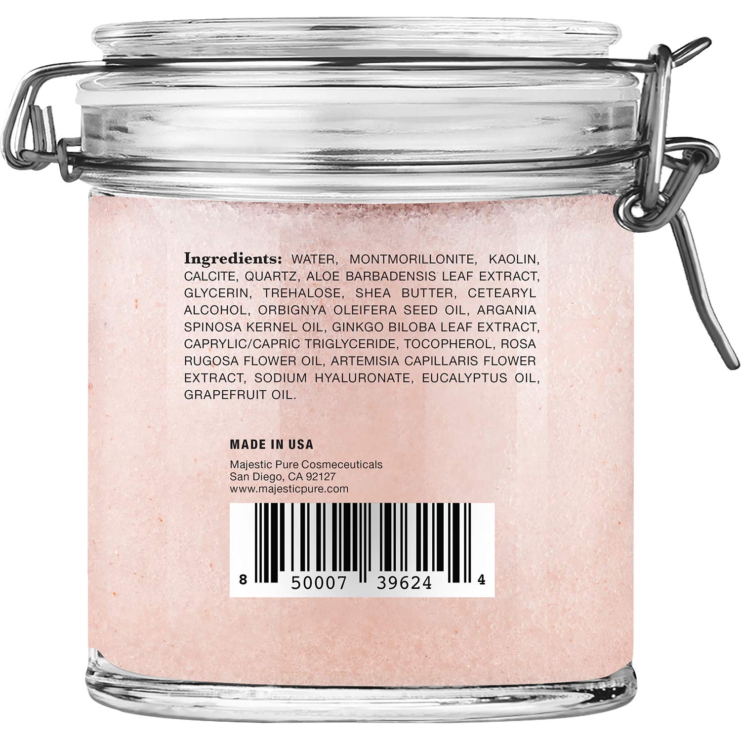 Majestic Pure Himalayan Clay Mud Mask – Exfoliating Face & Body, Pore Refining, 10 oz
