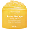 Majestic Pure Sweet Orange Body Scrub – Exfoliating Skin Care (10 oz)