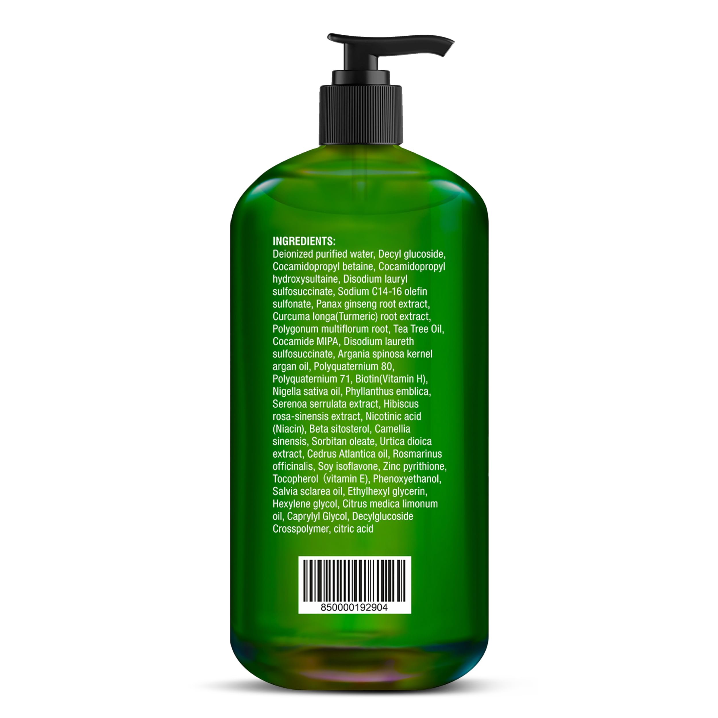 Majestic Pure Tea Tree Shampoo – 16 fl oz – Sulfate Free, Dandruff & Itchy Scalp Relief, All Hair Types