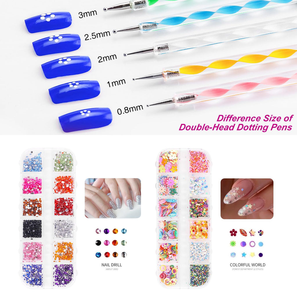 Major Dijit Complete Acrylic Nail Starter Kit with LED Lamp – DIY Nail Art for Home & Salon