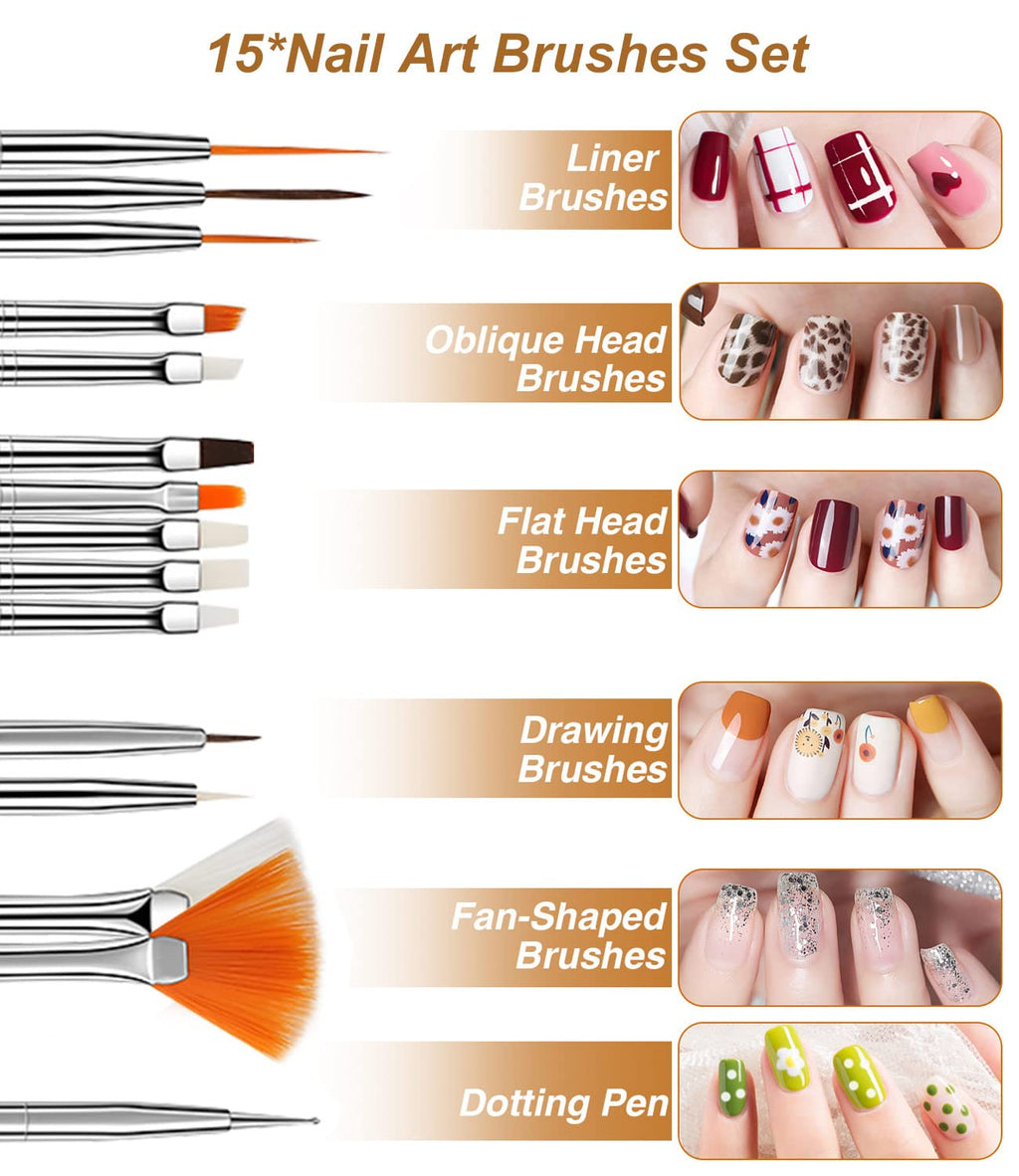 Major Dijit Acrylic Nail Kit with Lamp, 12-Color Powder & Drill