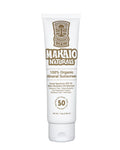 Makaio Naturals SPF 50 Mineral Sunscreen – Unscented, Face & Body, Non-Nano Zinc, Reef Safe, Vegan
