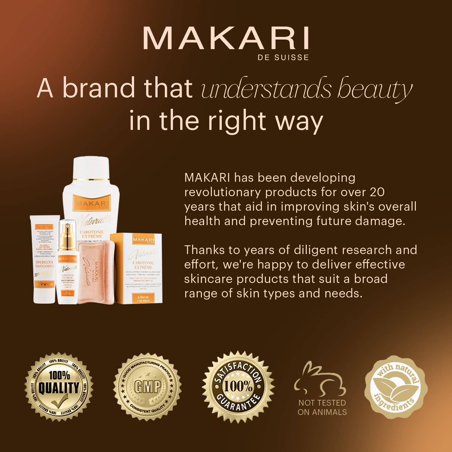 MAKARI Carotonic Extreme Body Lotion (17.6 oz) | Balance Oil, Fade Marks, Brighten Skin