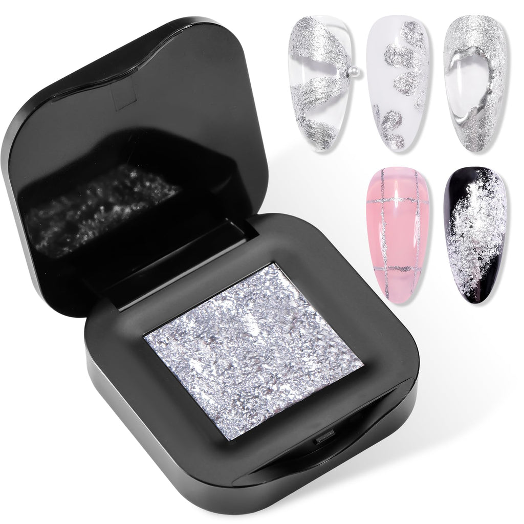 Makartt 3D Sculpting Gel – No-Wipe UV Texture Gel with Silver Fairy Aurora Powder (5g)