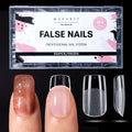 Makartt Short Square Nail Tips – 504Pcs Pre-Etched Full-Cover 15 Sizes | Salon & DIY