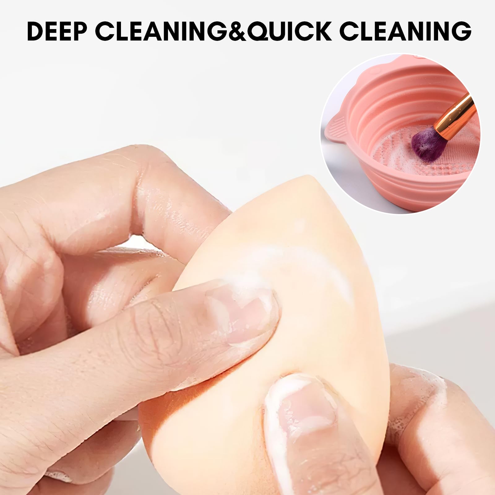 Makartt Brush Cleaner Solution – Deep Cleaning for Makeup Brushes, Sponges & Powder Puffs | Hypoallergenic & Cruelty-Free 2.02 fl oz
