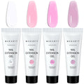Makartt Poly Nail Gel Set - 4 Colors for Strong Builder Gel, Nail Extensions & Overlays