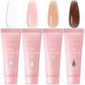 Makartt Poly Nail Gel Set — 4 Fall Colors for Extensions, Overlays & 3D Nail Art