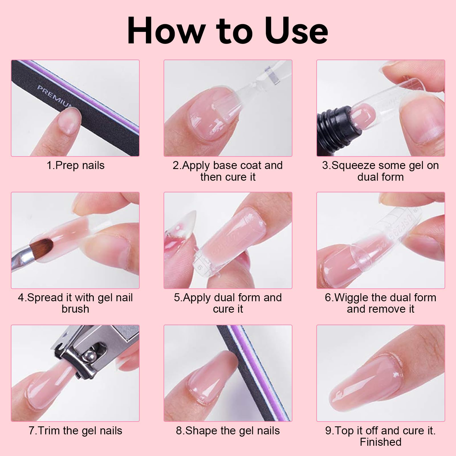 Makartt Poly Nail Gel Set — 4 Fall Colors for Extensions, Overlays & 3D Nail Art