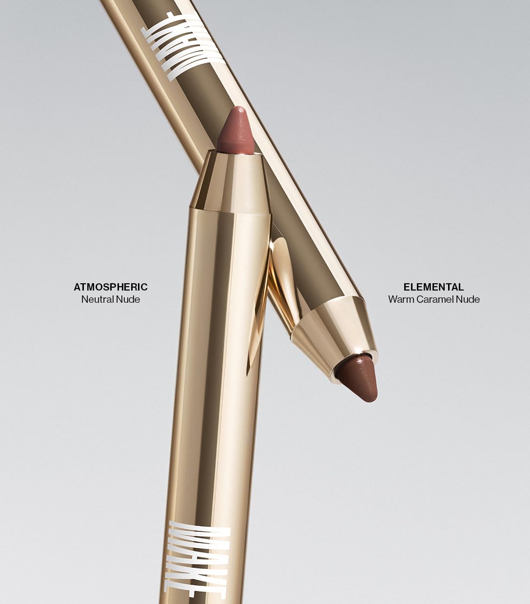 MAKE Beauty Continuum Lip Liner – Equilibrium (Rosy Nude) Long-Lasting Velvet Matte with Built-In Sharpener & Brush