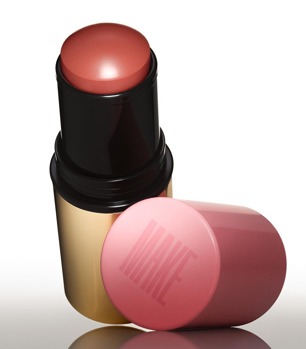 MAKE Beauty Cream Stroke Blush Stick Euphoric — Rosy Pink, Buildable Satin Finish