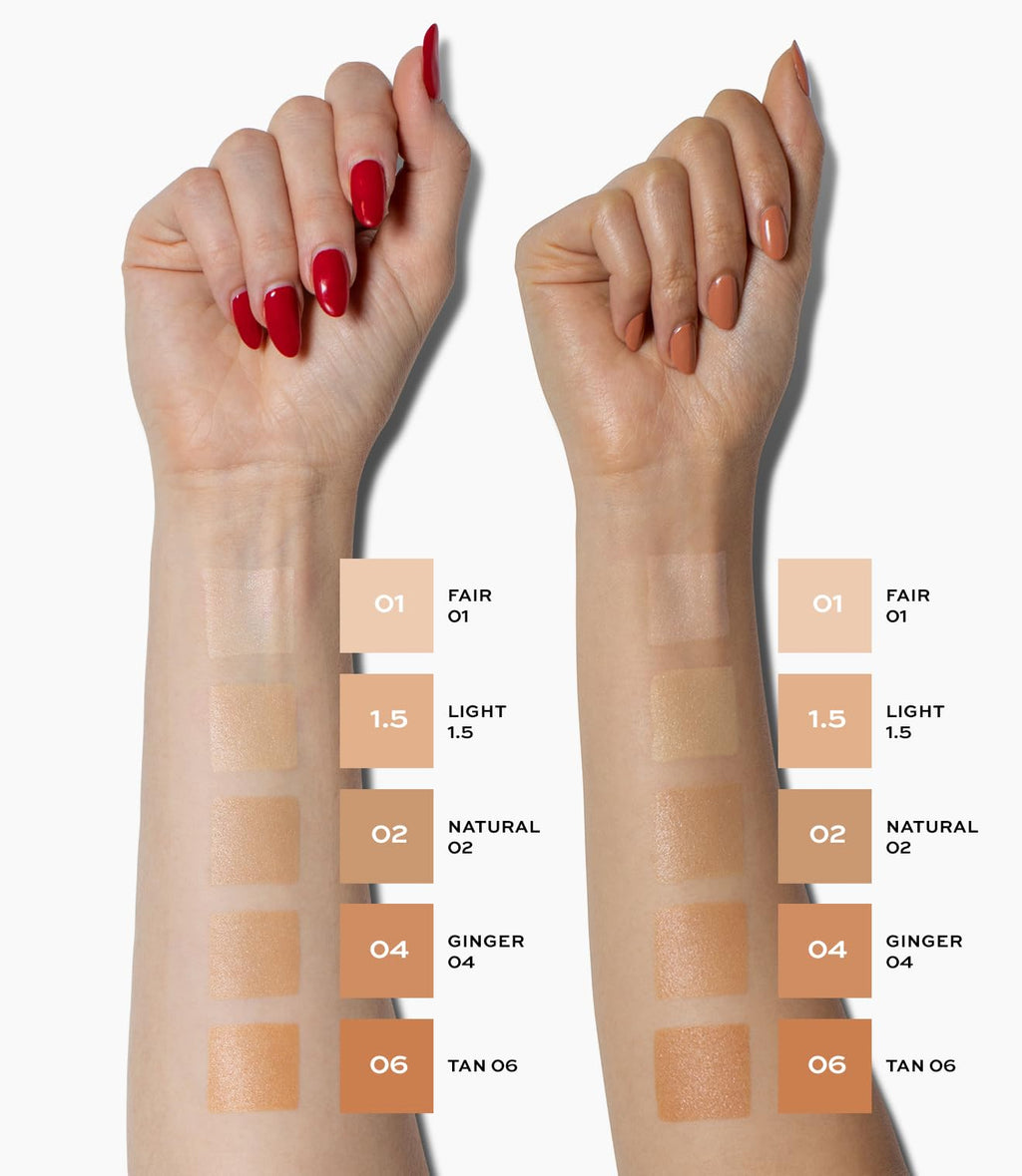 MAKE Beauty Diffusion Dew Skin Tint – Sheer to Medium Coverage, Glowing Finish (Neutral 02)