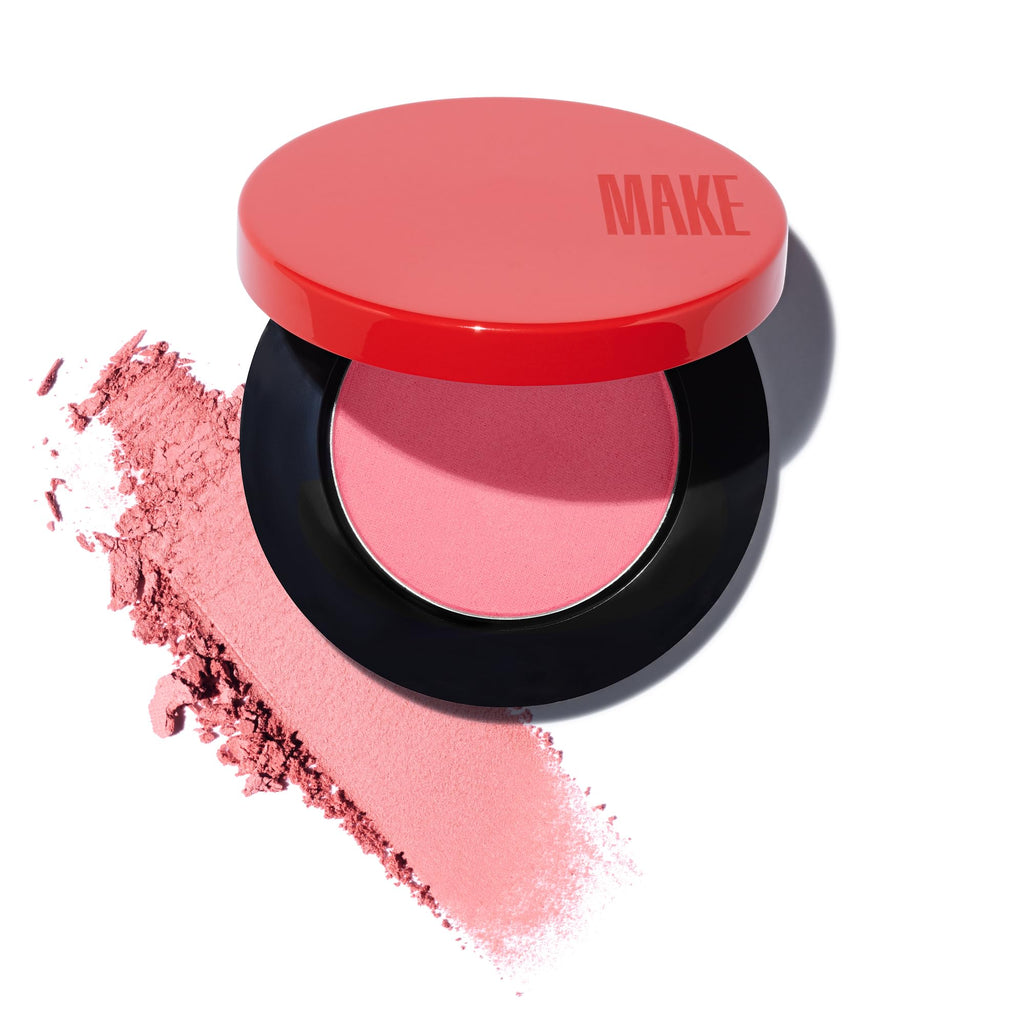 MAKE Beauty Skin Mimetic Microsuede Blush – Cosmic Pink, Travel-Size Palette