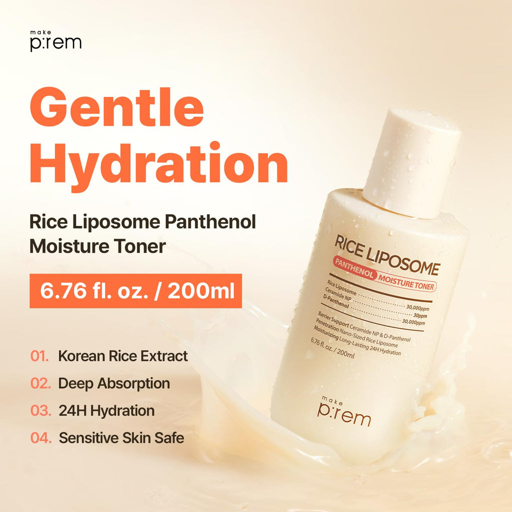 Make P:REM Rice Liposome Toner – Lightweight Hydration & Barrier Support