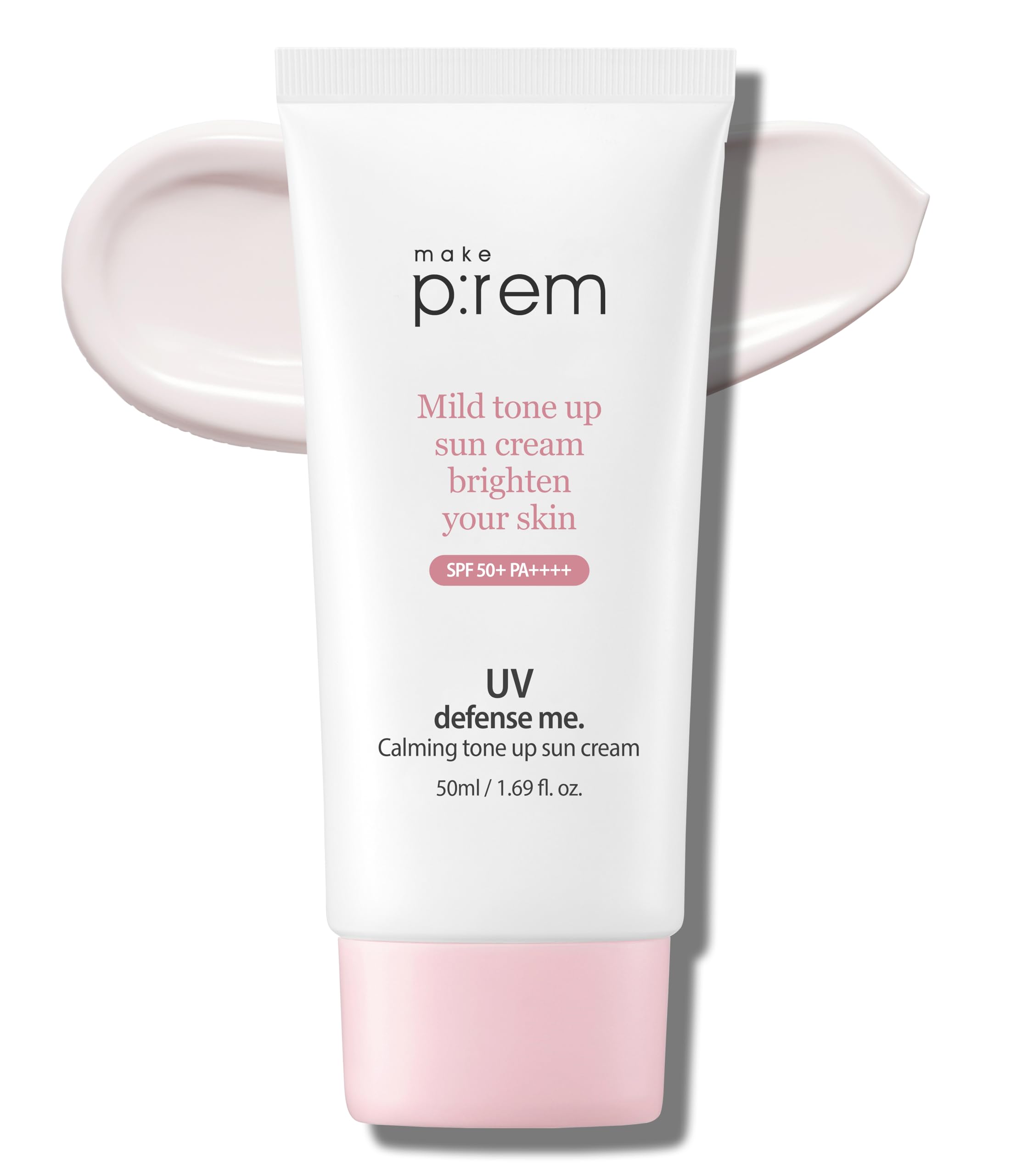 MAKEP:REM UVA UVB Defense Calamine Sun Cream SPF 50+ PA++++ – Korean Mineral, Vegan, Reef-Safe