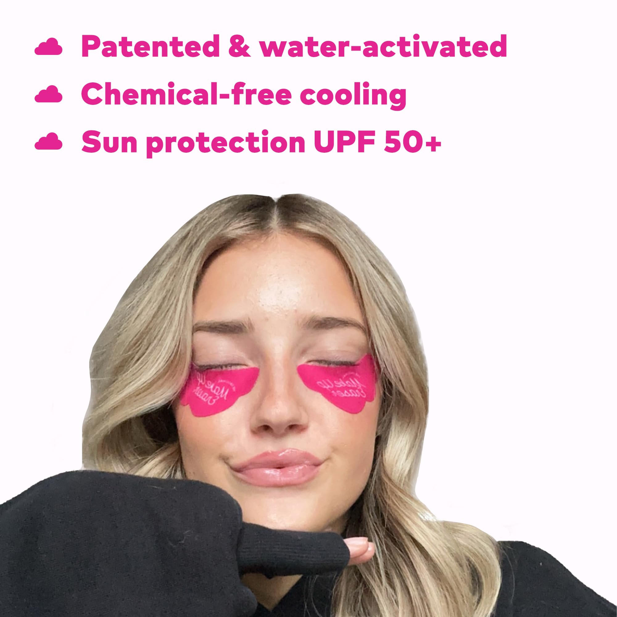 MakeUp Eraser Cooling Clouds Undereye Patches – Reusable, Water-Activated