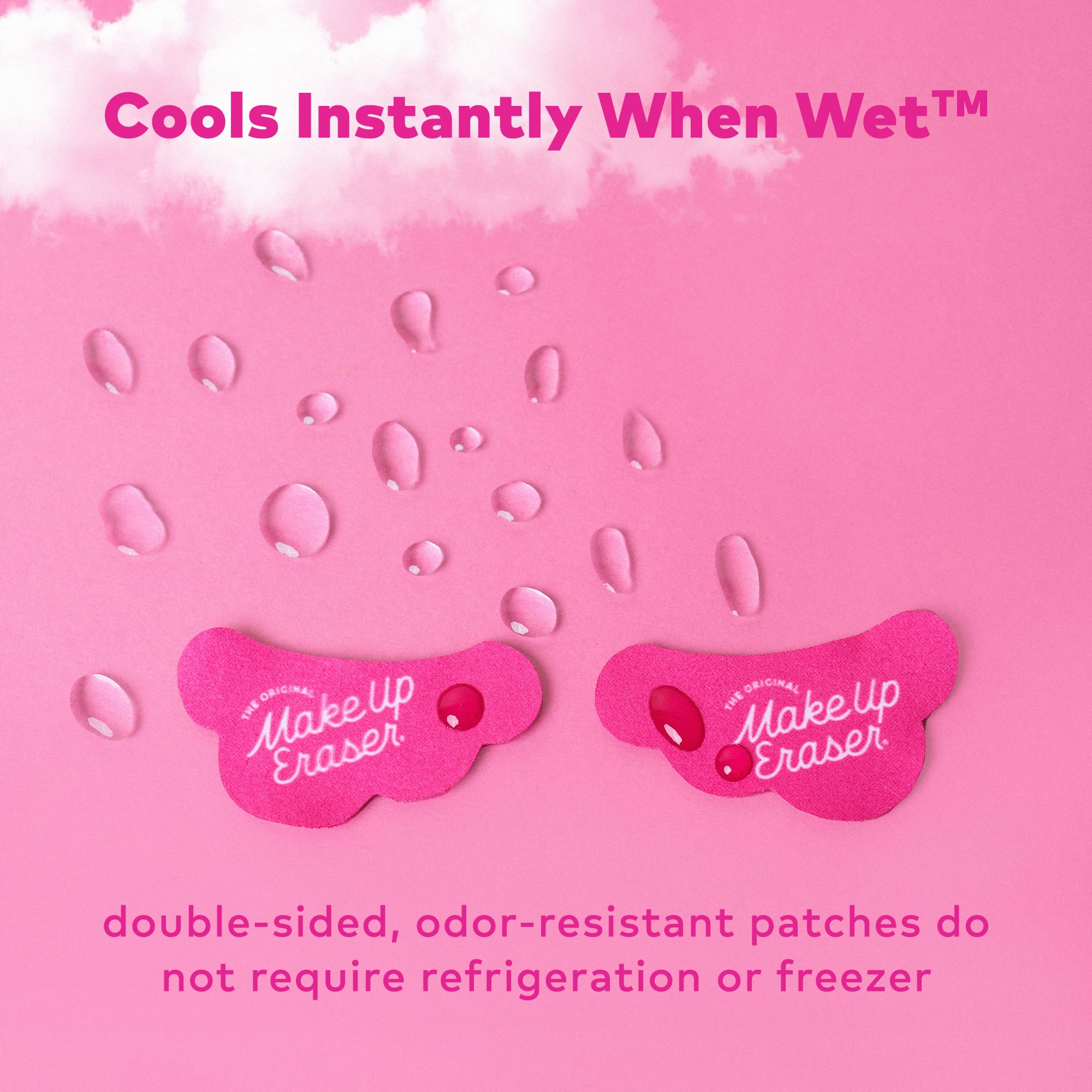 MakeUp Eraser Cooling Clouds Undereye Patches – Reusable, Water-Activated