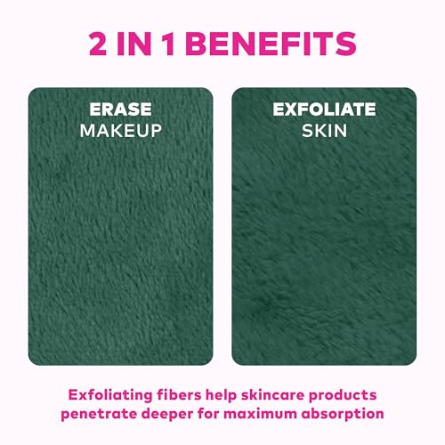 MakeUp Eraser Mini PRO Original — Water-Only Makeup Removal (Waterproof Mascara & More) Slytherin Edition, 1ct