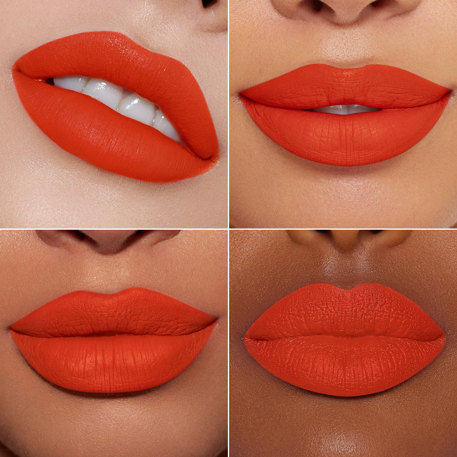 MAKI YIKA 3Pcs Matte Lipstick Set – Red, Nude & Orange; Long-Lasting, Transfer-Proof, Smudge-Resistant