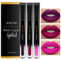 MAKI YIKA 3Pcs Matte Lipstick Set – Long-Lasting, Non-Transfer (Purple, Plum, Pink)