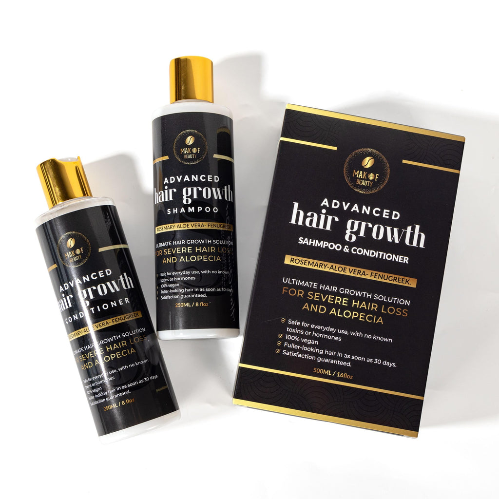 MAKOF BEAUTY Rosemary Hair Growth Shampoo & Conditioner Set | Strengthens, Thickens & Nourishes