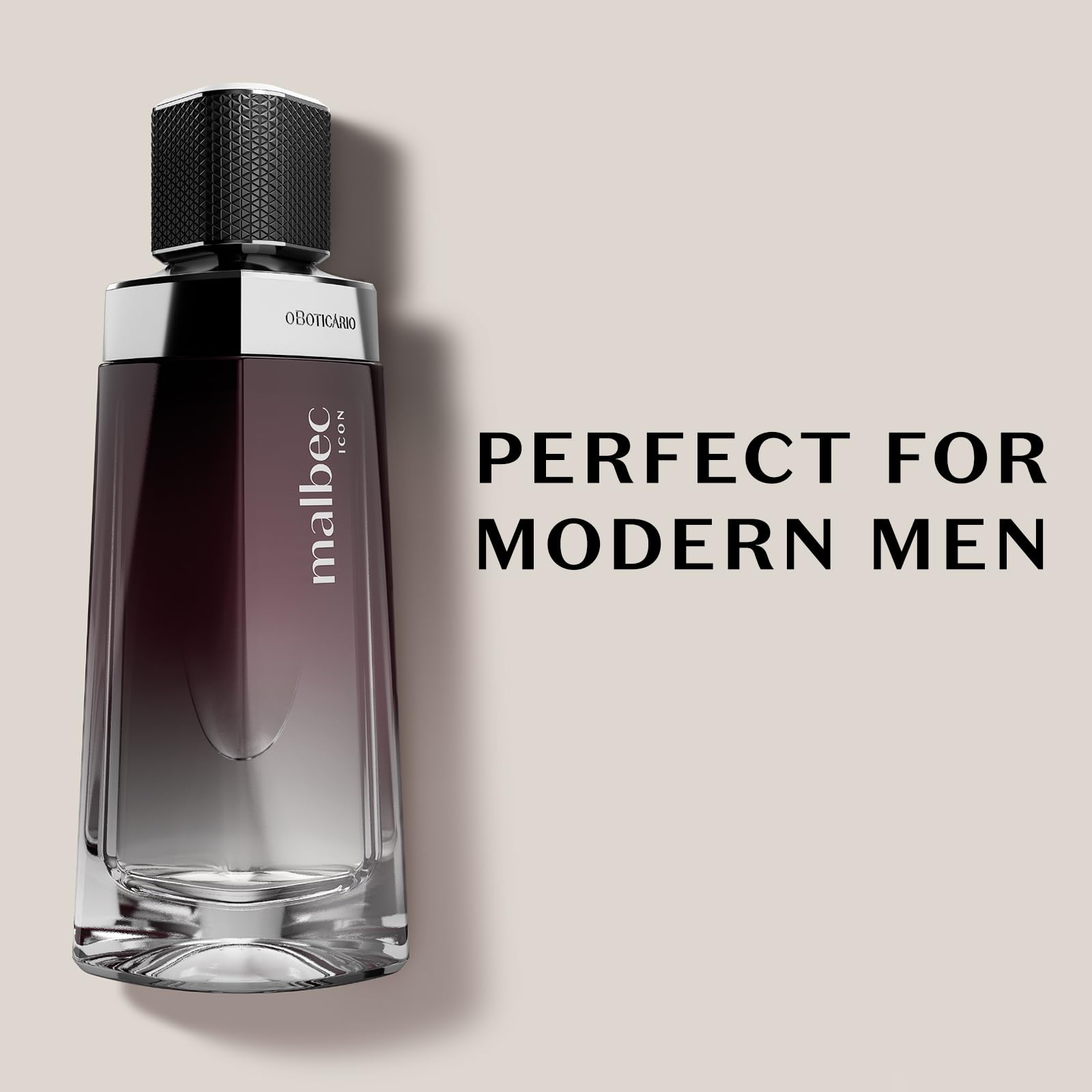 Malbec Icon Eau de Toilette for Men | Woody Chypre Fragrance by O Boticário, 3.4 oz