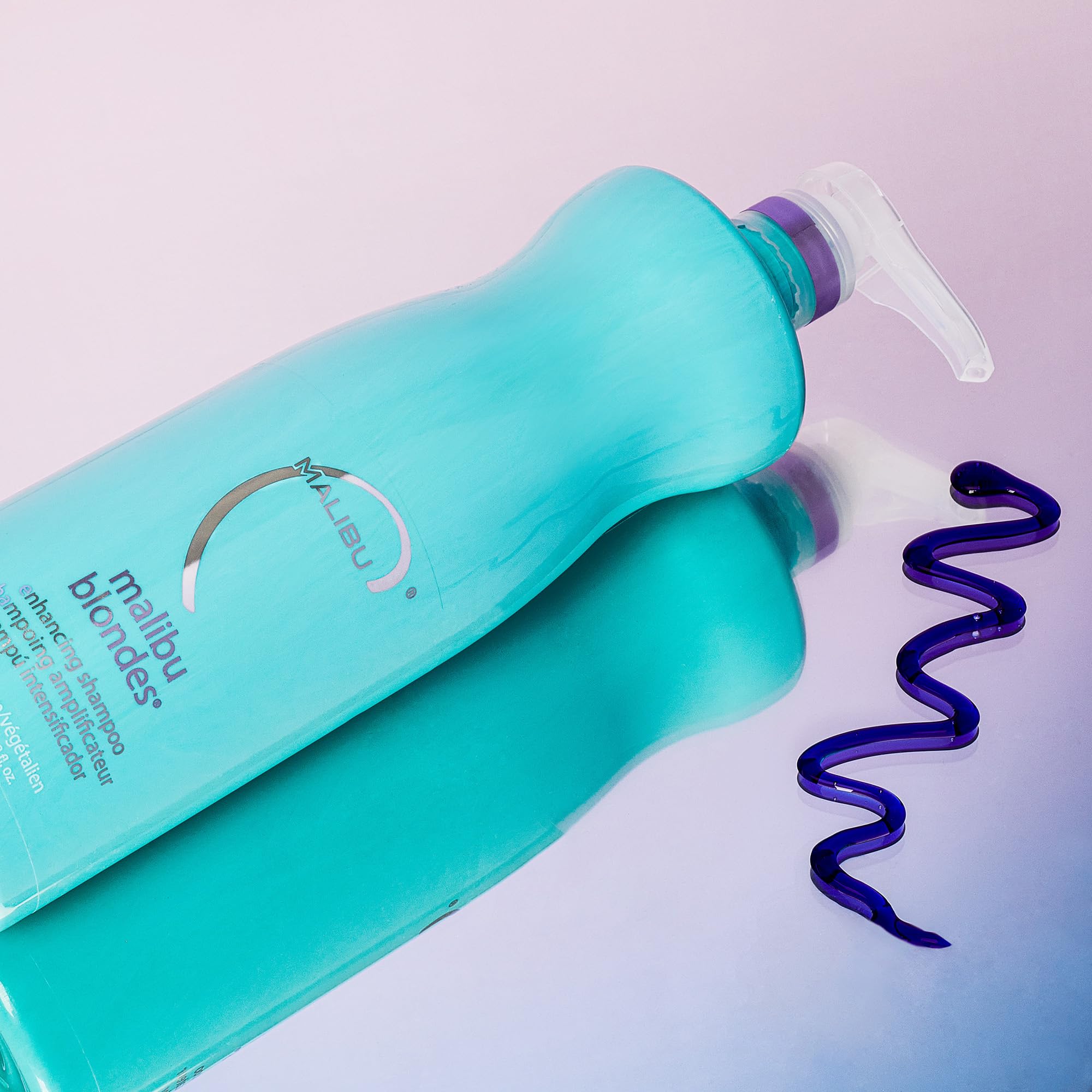 Malibu C Blondes Enhancing Shampoo & Conditioner Duo (33.8 oz) – Purple Tone for Blonde Hair Health & Shine