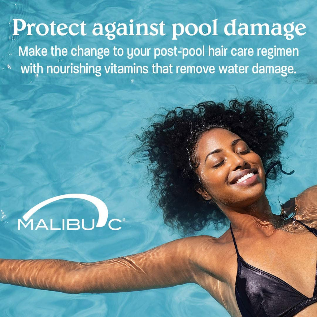 Malibu C Swimmers Wellness Clarifying Shampoo – Chlorine & Build-Up Removal (33.8oz)