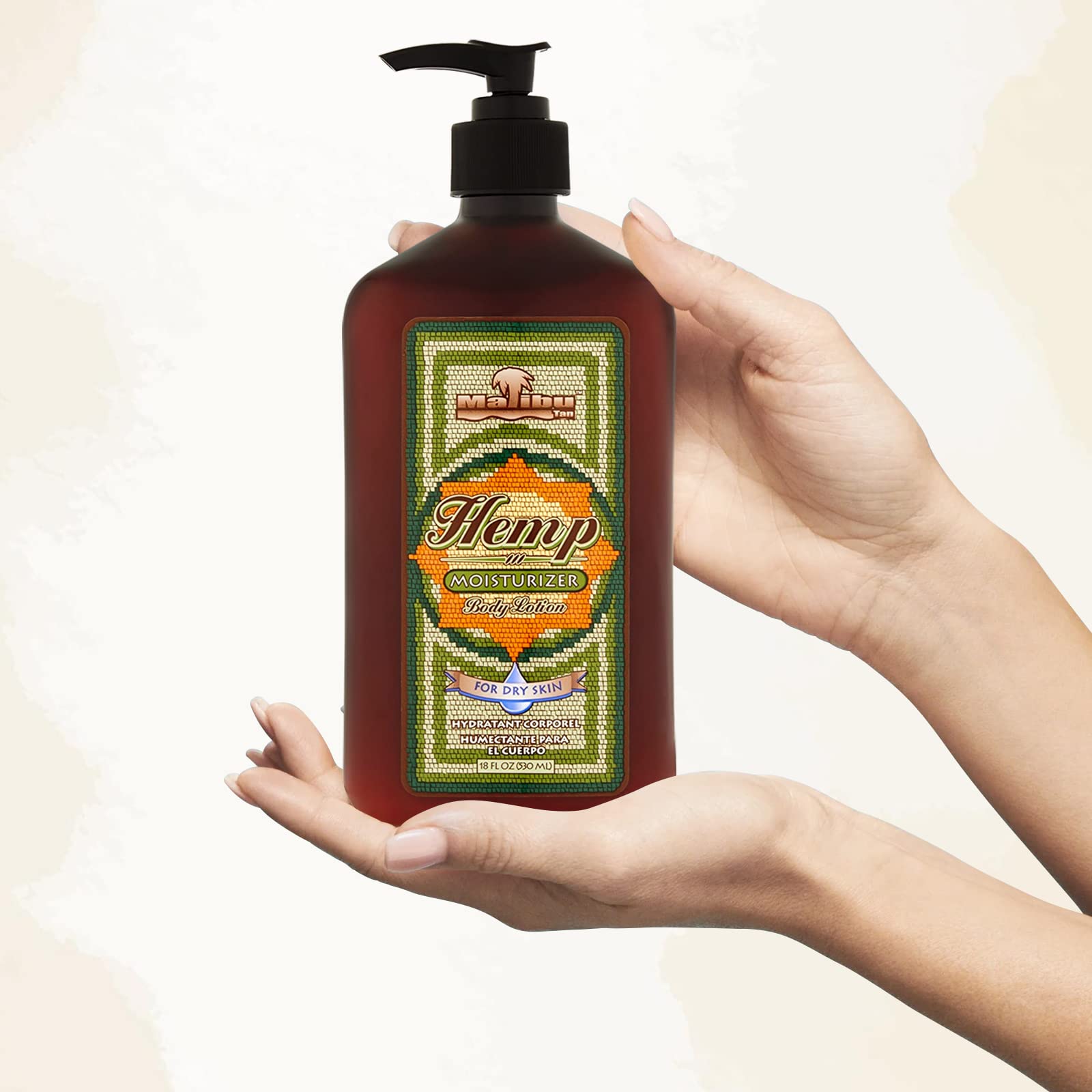 Malibu Tan For Dry Skin Hemp Body Lotion — 18 fl oz (3 Pack) | Hydrating, Lightweight Formula