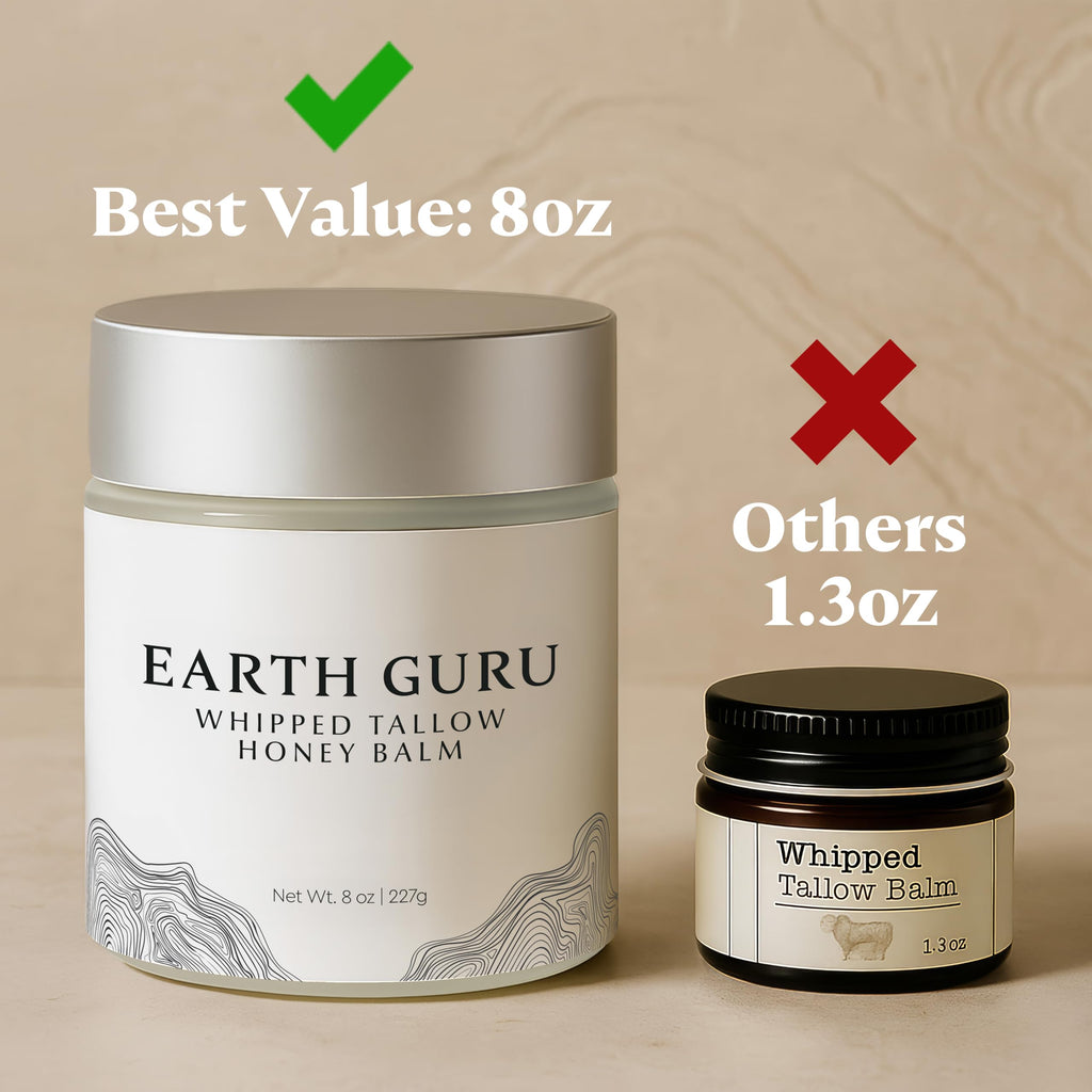 MalloMe Earth Guru XL 8oz Whipped Beef Tallow Balm – Skin Moisturizer