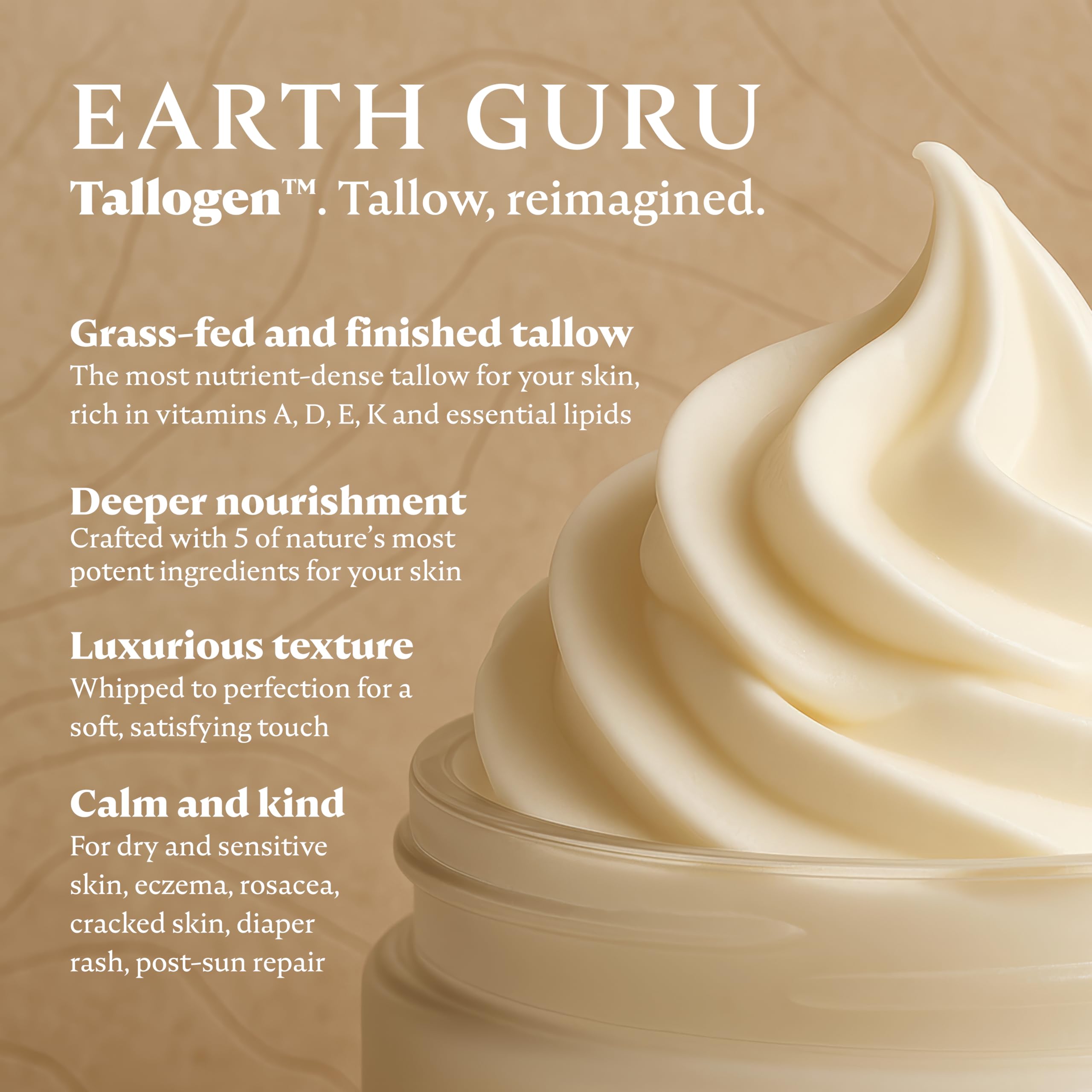 MalloMe Earth Guru XL 8oz Whipped Beef Tallow Balm – Skin Moisturizer