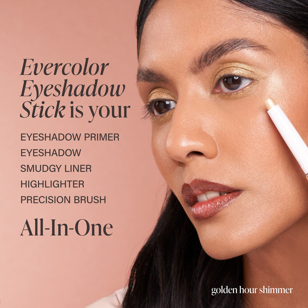 Mally Beauty Evercolor Eyeshadow Stick Beachy Bronze Shimmer | Waterproof & Crease-Proof