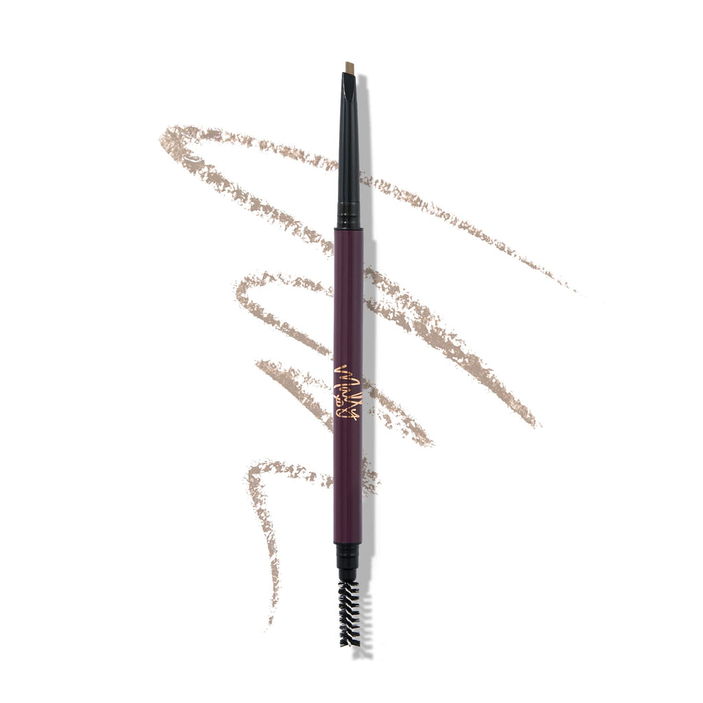 Mally Beauty Full Dreams Precision Brow Pencil – Blonde | Pencil + Brush, Ultra-Thin Tip