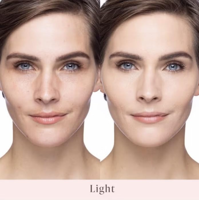 Mally Plush Pen Brightening Foundation – Buildable, Lightweight Coverage (Shade Light, 0.7 oz)