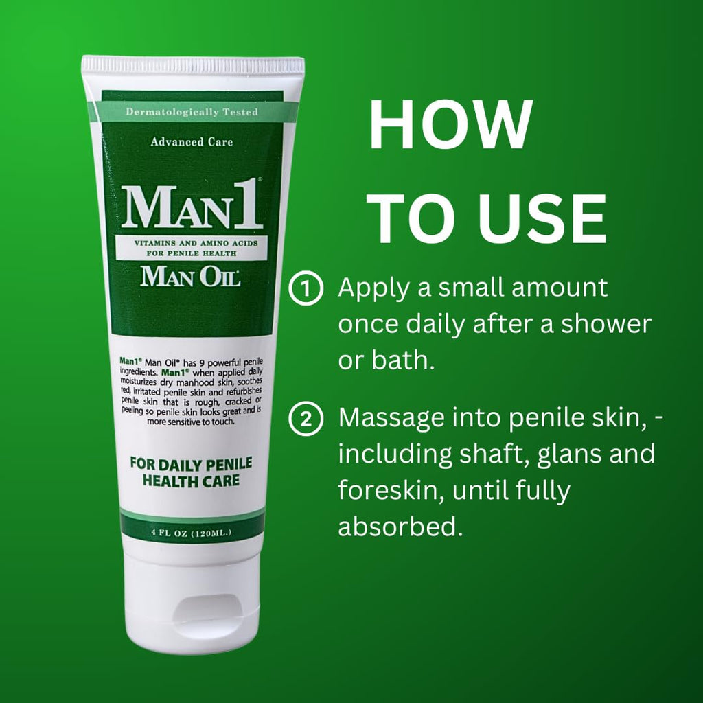 Man1 Man Oil Collection — Premium Penile Care Gift Set (3 Products)