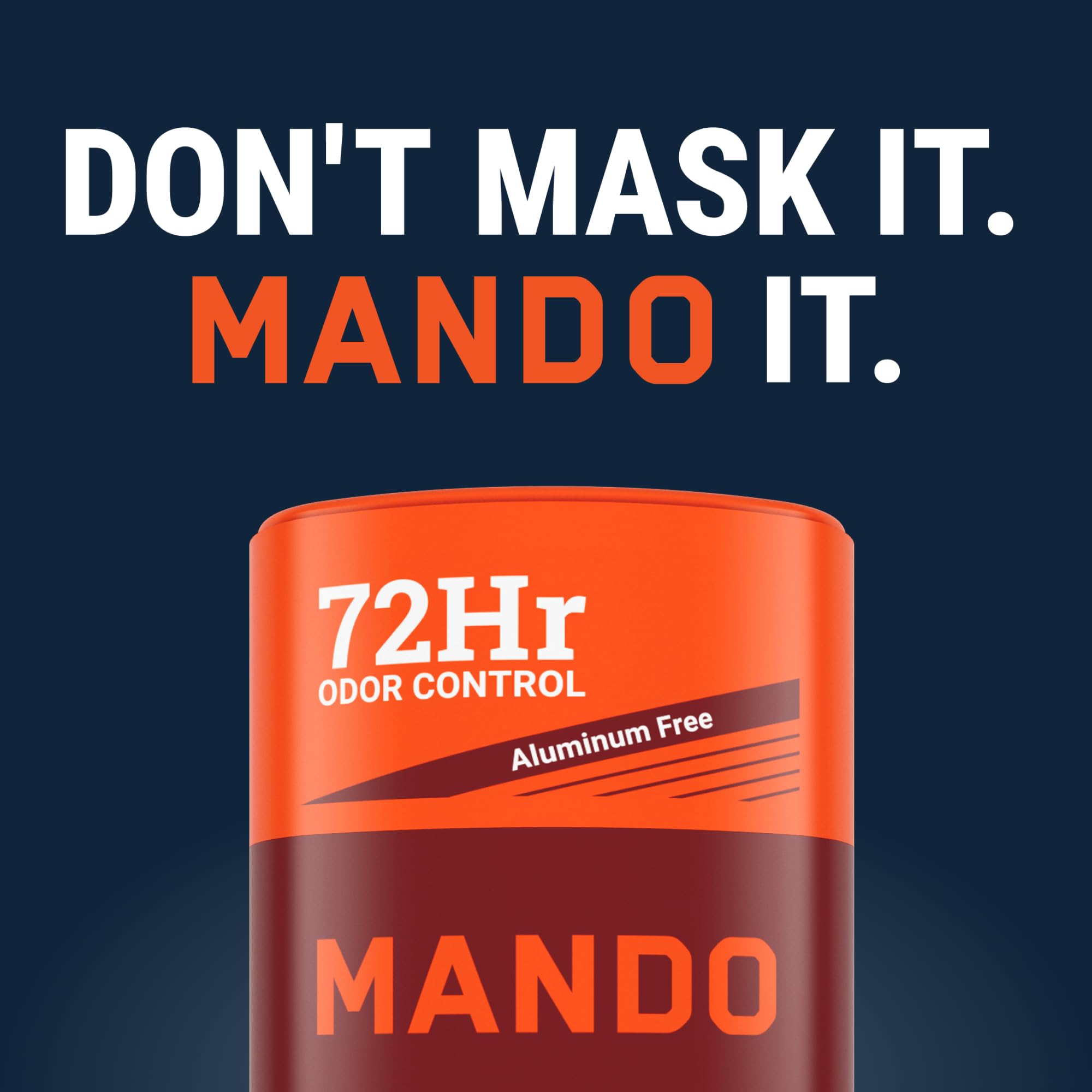 Mando Whole Body Deodorant for Men – Aluminum & Baking Soda Free, 72-Hour Odor Control (2x2.6 oz) Bourbon Leather & Pro Sport