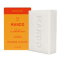 Mando Acidified Cleansing Bar - 24-Hour Odor Control | SLS Free, Paraben Free | Bourbon Leather