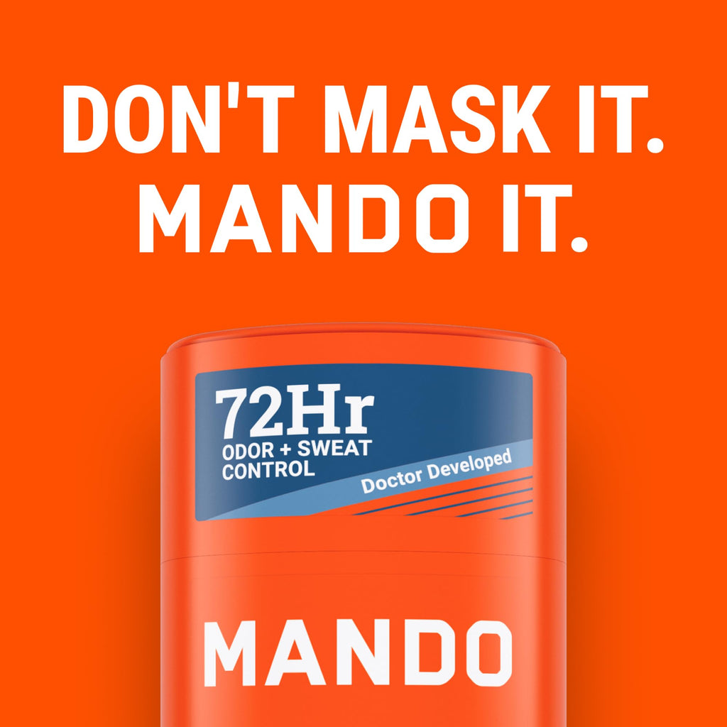Mando Pro Sport Extra Strength Antiperspirant Deodorant – 72-Hour Sweat & Odor Control (Pack of 2)